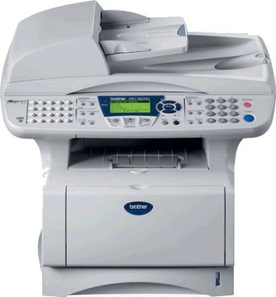 Brother MFC-8840D Remanufactured Laser Flatbed Multifunction - Fax, Print, Copy, Scan, PC Fax; Up to 21ppm Laser Printer, 33.6K bps/Approx. 2 sec. Modem/Best Transmit Speed, Up to 50 Pages ADF Capacity, 300/550 Sheets Paper Capacity std/max; Fast, up to 21ppm Laser Printer; 5-line LCD display; Up to 21 copies per minute; Up to legal size 8.5