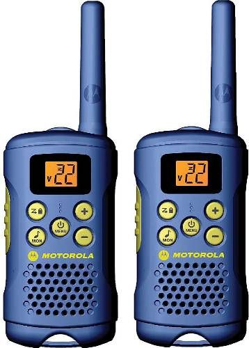 Motorola MG160A Talkabout Blue Alkaline Two-Way Radio, Up to 16-mile range, 16/3/.5 miles Top Mid Base Ranges, Channel monitor, 22 Channels Interference Eliminator Codes (CTCSS), Use the scanning feature to see which channels are currently in use, 1 Regular call tone, 20 Hours Alkaline (3 AAA) Battery Life, UPC 843677001853 (MG-160A MG 160A MG160)