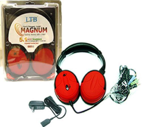 HamiltonBuhl MG-AC97 True 5.1 Surround Sound PC Gaming Headset with Built-in Microphone for PC with 6 Channel Sound Card, Mini jacks for 5.1 audio connection, Rubberized tactile coated ear-cups, USB or AC Powered to eliminate need for batteries, Built in noise canceling Microphone, Volume control on headset (HAMILTONBUHLMGAC97 MGAC97 MG AC97 MGA-C97 MGAC-97)