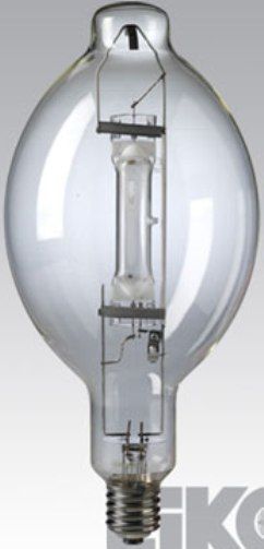 Eiko MH1500/U model 49201 Metal Halide Light Bulb, 1500 Watts, Clear Coating, 15.5/393.7 MOL in/mm, 7.09/180 MOD in/mm, 3500 Avg Life, 155000 Approx Initial Lumens, 126000 Approx Mean Lumens, BT-56 Bulb, E39 Mogul Screw Base, 9.50/241.0 LCL in/mm, 4000 Color Temperature Degrees of Kelvin, M48 ANSI Ballast, 70 CRI, Universal Burning Position, UPC 031293492012 (49201 MH1500U MH1500-U MH1500 U EIKO49201 EIKO-49201 EIKO 49201)