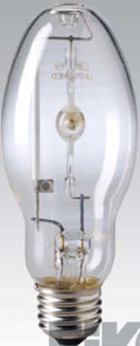 Eiko MH70/U/MED model 15410 Metal Halide Bulb, 70 Watts, Clear Coating, 5.50/139.7 MOL in/mm, 2.13/54.0 MOD in/mm, 15000 Avg Life, 5600 Approx Initial Lumens, 3600 Approx Mean Lumens, ED-17 Bulb, E26 Medium Screw Base, Pulse Start Special Description, 3.44/87.3 LCL in/mm, 4000 Color Temperature Degrees of Kelvin, M98 ANSI Ballast, 70 CRI, UPC 031293154101 (15410 MH70UMED MH70-U-MED MH70 U MED EIKO15410 EIKO-15410 EIKO 15410)