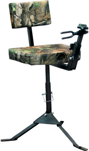 Mobile Hunter MH72004 Refurbished Aluminum Bow/Hunting Combo Shooting Chair, Changeable archery and rifle rests, All angle shooting using 360 degree swivel, Quick 1 minute setup, Rock solid shooting rest, Sturdy bow rest, Adjustable height and back rest, Could be used right or left handed, Corrosion-resistant powder coating, Weather-resistant fabric (MH-72004 MH 72004)