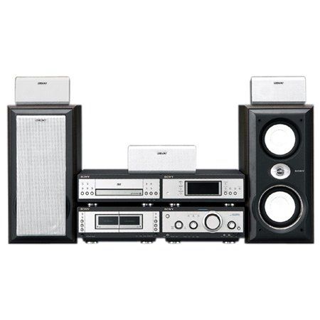Sony MHC-S9D Home Theater Component System 4 Box Code Free DVD Mini Hi-Fi, 4000 Watts PMPO 120W x 2 + 40W x 3 RMS, 3 DVD/ VCD/ CD Changer, 5 Speaker System (MHC S90C, MHCS90C)