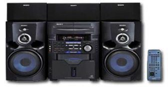 Sony MHC-VM330AV 60CD Mega Home Entertainment System, Power Output: 2500W PMPO with VCD Playback, Power Source: 110/127 V - 220/240V, 50/60Hz (MH-CVM330AV, MHCVM330AV, MH CVM330AV, MHCVM330)