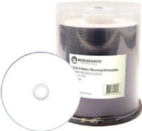 Microboards MIC-DVD-R-EVR100 White Thermal-Printable DVD-R, DVD-R Format, 4.7 GB Capacity, 16x Speed, Single Double/Single-Sided, Thermal inkjet Printable, Spindle Packaging (MICDVDREVR100 MIC-DVD-R-EVR100 MIC DVD R EVR100) 