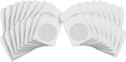 Microboards 4767 CD Paper Sleeve with Clear Window (1,000 per box), White, Storage media envelope, 12