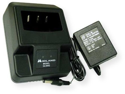 Midland Model 18-395Q Single Port Rapid Drop in Desk Top Charger and AC Adapter; UPC 046014183964 (18-395Q DESK TOP CHARGER AC ADAPTER MIDLAND 18-395Q MIDLAND-18-395Q MIDLAND18395Q)