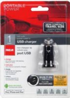 RCA MINIME Mini Auto Power Outlet to USB Charger; Charge and power your USB devices while you drive; Mounts flush to your dash for clutter-free anytime charging; Light indicates when device is properly charged; Maximum output 5v, 1000mA; Input 12-13.8V DC; UPC 044476104619 (MINI-ME MINI ME) 