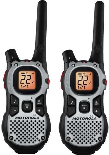 Motorola MJ270R Talkabout Two-Way Radio Walkie Talkies, Range Up to Approx. 27 miles, 11 (7 NOAA) Weather Channels, Quiet Talk Filter, Hands-Free Communication, Emergency Alert Button, Priority Scan, 121 Privacy Codes, Weather Alerts, Flashlight, Battery Meter, Battery Save/Power Save, 3AA NiMH Battery Pack, Mini-USB Charging Port, Drop-in Charger (Cradle), Rechargeable (MJ-270R MJ 270R MJ270)