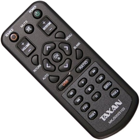 Plus MJK50025103 Remote Control For use with Taxan PL-105S LED Projector (MJK-50025103 MJK 50025103)