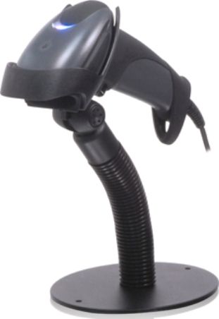 Metrologic MK9590-61A38-A Model MS9590 VoyagerGS Single-Line Hand-held Laser Scanner with Stand, Coiled USB cable and Documentation, Dark Gray, 100 scan lines per second, Scan Angle Horizontal 44, Print Contrast 35% minimum reflectance difference, Reads standard 1D and GS1 DataBar symbologies (MK959061A38A MK9590 61A38-A MK9590-61A38A MS-9590 MS 9590)