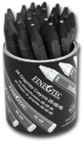 Finetec ML 420 Graphite Crayon Display; Large format graphite sticks produce very dark lines; No-roll hexagonal shape allows for varied application, from broad, shaded areas to fine details; Each stick measures 4.63" long x 0.5" diameter, paper wrapped; Dimensions 3.30" x 3.30" 5.50"; Weight 1.60 lbs; EAN 4260111934168 (FINETECML420 FINETEC ML420 ML 420 ML-420) 