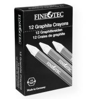 Finetec ML 422 Graphite Crayon 2B; Large format graphite sticks produce very dark lines; No-roll hexagonal shape allows for varied application, from broad, shaded areas to fine details; Each stick measures 4.675" long x 0.5" diameter, paper wrapped; Sold by the dozen; Shipping Weight 0.08 lb; Shipping Dimensions 3.10 x 1.20 x 4.70 inches; EAN 4260111934007 (ML422 FINETEC-ML-422 FINETEC-ML422 DRAWING SKETCHING) 
