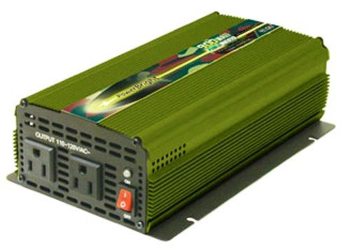 PowerBright ML900-24 Modified Sine Wave Inverter 900W Power 24V, Includes a 8 AWG Alligator Cable, Anodized aluminum case, durability & maximum heat dissipation, External, Replaceable 3 x 30 Amp spade-type Fuse, 8 AGW Gauge Wires Included, Overload Indicator, Power ON/OFF Switch, Provides 7.5 Amps (ML90024 ML900 24 ML-90024 ML 90024 ML900 Ml-900 Power Bright)