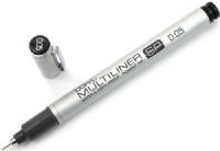 Copic MLSP005 Multiliners SP (Refillable), Black Pen 0.05 mm; Waterproof, pigment based, refillable pens with replaceable nibs; Each pen is made from durable aluminum; Compatible with Copic markers; Pigment Based Inking Pens; Aluminum Body; Refill Cartridges; Replaceable Tips; Black in 10 sizes - including 0.03 mm thru Brush; Waterproof And Archival; UPC COPICMLSP005 (COPICMLSP005 COPIC MLSP005 MLSP 005 COPIC-MLSP005 MLSP-005) 
