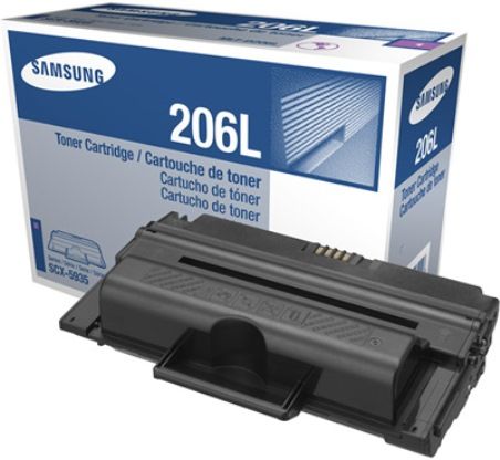 Samsung MLT-D206L Black Toner Cartridge For use with Samsung SCX-5935 and SCX-5935FN Printers, Up to 10000 pages at 5% Coverage, New Genuine Original Samsung OEM Brand, UPC 635753612196 (MLTD206L MLT D206L ML-TD206L MLTD-206L)