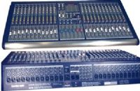 Guardian Audio MM242 Console Mixer, 24 mic/line channels with 100mm faders, 4 auxes (2 pre and 2 post), 3 band channel EQ with sweep mids, Lighted mute switches & PFL, 2 stereo channels with 60mm faders, 2 band EQ, Sub groups, 48 volt phantom power selectable per channel, Talkback (MM-242 MM 242) 