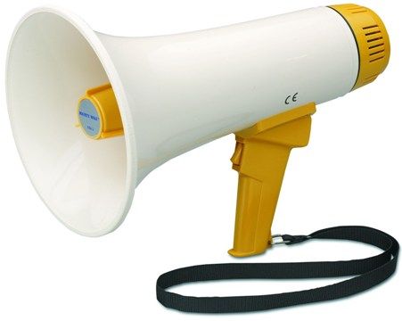 HamiltonBuhl MM-3 Mighty Mike Megaphone (Bullhorn), Engineered for super power, project a voice up to 1/4 mile distance with exceptional clarity, Lightweight, compact and ruggedly built of steel and plastic, it resists impact, all outdoor climactic conditions, Offers a compelling combination power and exceptional value (HAMILTONBUHLMM3 MM3 MM 3)