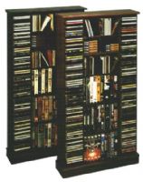 Leslie Dame MM326 Multi-Media Storage Cabinet, Oak Finish (MM 326, MM-326)