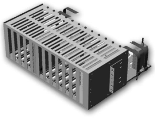 ADC MM6000 Rack Shelf, The shelf holds up to 10 modems and fits into a 19