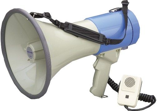 HamiltonBuhl MM-9 Mighty Mike Megaphone (Bullhorn) with Microphone; 20 Watts; Engineered for super power, project a voice up to 1/2 mile distance with exceptional clarity; Remote microphone on a 5-foot coiled cord to give the user maximum flexibility; UPC 681181320080 (HAMILTONBUHLMM9 MM9 MM 9)
