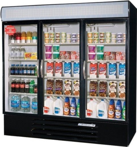Beverage Air MMF72-5-B-LED Marketmax 3 Glass Door Merchandising Freezer with LED Lighting and Swing Doors, 15 Amps, 60 Hertz, 1 Phase, 115 Volts, Doors Access Type, 72 Cubic Feet Capacity, Black Color, Bottom Mounted Compressor, Swing Door Style, Glass Door Type, 1/3 Horsepower, 3 Number of Doors, 15 Number of Shelves, 3 Sections, 61.75