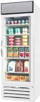 Beverage Air MMR23HC-1-W White Marketmax Refrigerated Glass Door Merchandiser with LED Lighting, 23 cu. ft. Capacity, 5.8 Amps, 60 Hertz, 1 Phase, 115 Voltage, Right Hinge Location, 1/3 HP Horsepower, 1 Number of Doors, 5 Number of Shelves, 1 Sections, 36° - 38° F Temperature Range, 24" W x 28.50" D x 61.75" H Interior Dimensions, Bottom Mounted Compressor Location (MMR23HC-1-W MMR23HC 1 W MMR23HC1W) 