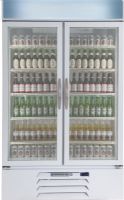 Beverage Air MMR44HC-1-W White Marketmax Refrigerated Glass Door Merchandiser with LED Lighting, 45 cu. ft. Capacity, 8.8 Amps, 60 Hertz, 1 Phase, 115 Voltage, 1/3 HP Horsepower, 2 Number of Doors, 10 Number of Shelves, 1 Sections, 36° - 38° F Temperature Range, 44" W x 28.50" D x 61.75" H Interior Dimensions, Bottom Mounted Compressor Location (MMR44HC-1-W MMR44HC 1 W MMR44HC1W) 