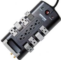 Minuteman MMS7120RCT MMS Series 12-Outlet/8-Rotating Outlet Surge Protector with Coax and Phone Line Protection, 4320 Joules, Rotating outlets designed for connecting multiple transformers, Eight 90° rotating grounded outlets and five fixed grounded outlets, Phone/fax/modem protection, Telephone cord included, UPC 784755153425 (MMS-7120RCT MMS 7120RCT MMS7120-RCT MMS7120 RCT) 