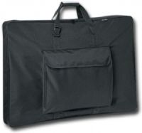 Prestige MN2026 Carry-All, Soft-Sided Art Portfolio, 20" x 26"; Constructed from lightweight, black, water-resistant nylon, this soft art portfolio keeps important projects safe and organized; Wire-sewn frame helps the portfolio to maintain form; An elastic cross strap inside holds larger projects securely in place; UPC 088354949459 (PRESTIGEMN2026 PRESTIGE MN2026 MN 2026 MN-2026) 