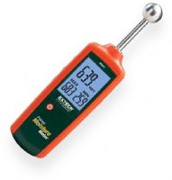 Extech MO257 Pinless Moisture Meter, Non-Invasive Moisture Content Measurements in Wood/Building Materials; Relative pinless moisture reading for non-invasive measurement from 0.0 to 100.0 with 0.1 resolution; Multifunction backlit triple LCD display; Pinless measurement depth from 0.78 in. to 1.6 in. below the surface; High frequency sensing technology; Automatic Data Hold; UPC 793950472576 (EXTECHMO257 EXTECH MO257 MOISTURE PINLESS) 