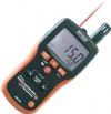Extect MO290 Pinless Moisture Psychrometer + IR, 8-in-1 Meter with Built-in IR Thermometer; Measure Humidity, Air Temperature (with built-in probe) plus non-contact InfraRed Temperature; Pinless moisture sensor allows to monitor moisture in wood and other building materials with no surface damage; Optional remote pin-type probe (MO290-P) allows for contact moisture readings (3ft. cable length); UPC: 793950492901 (EXTECHMO290 EXTECH MO290 PINLESS MOISTURE) 