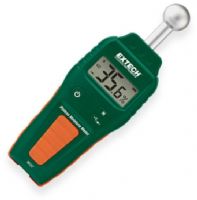  Extech MO57 Pinless Moisture Meter; Pinless moisture measurement depth to less than 4"; Measures Moisture up to 99.9 percent for Wood and other building materials; Displays moisture level in wood and building materials such as wall board, sheet rock, tiles, cardboard, plaster, concrete, and mortar; UPC 793950470572 (MO57 MO-57 METER-MO57 EXTECHMO57 EXTECH-MO57 EXTECH-MO-57) 