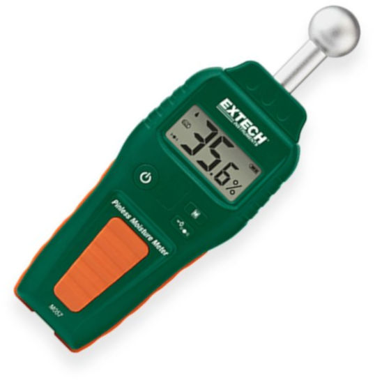  Extech MO57 Pinless Moisture Meter; Pinless moisture measurement depth to less than 4