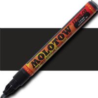 Molotow 127101 Extra Fine Tip, 1mm, Acrylic Pump Marker, Signal Black; Premium, versatile acrylic-based hybrid paint markers that work on almost any surface for all techniques; Patented capillary system for the perfect paint flow coupled with the Flowmaster pump valve for active paint flow control makes these markers stand out against other brands; EAN 4250397600024 (MOLOTOW127101 MOLOTOW 127101 M127101 ACRYLIC PUMP MARKER ALVIN SIGNAL BLACK) 