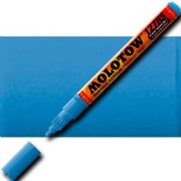 Molotow 127205 Extra Fine Tip, 2mm, Acrylic Pump Marker, Shock Blue Middle; Premium, versatile acrylic-based hybrid paint markers that work on almost any surface for all techniques; Patented capillary system for the perfect paint flow coupled with the Flowmaster pump valve for active paint flow control makes these markers stand out against other brands; EAN 4250397600086 (MOLOTOW127205 MOLOTOW 127205 M127205 ACRYLIC PUMP MARKER ALVIN SHOCK BLUE MIDDLE) 