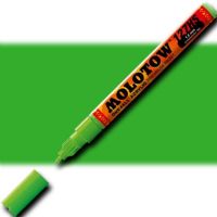 Molotow 127432 Crossover Tip Acrylic Pump Marker, 1.5mm, Neon Green Fluorescent; Premium, versatile acrylic-based hybrid paint markers that work on almost any surface for all techniques; Patented capillary system for the perfect paint flow coupled with the Flowmaster pump valve for active paint flow control makes these markers stand out against other brands; EAN 4250397610221 (MOLOTOW127432 MOLOTOW 127432 M127432 ACRYLIC MARKER 1.5mm NEON GREEN FLUORESCENT) 