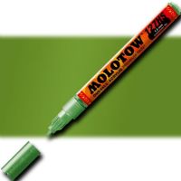 Molotow 127504 Crossover Tip Acrylic Pump Marker, 1.5mm, Metallic Light Green; Premium, versatile acrylic-based hybrid paint markers that work on almost any surface for all techniques; Patented capillary system for the perfect paint flow coupled with the Flowmaster pump valve for active paint flow control makes these markers stand out against other brands; EAN 4250397610290 (MOLOTOW127504 MOLOTOW 127504 M127504 ACRYLIC MARKER 1.5mm METALLIC LIGHT GREEN) 