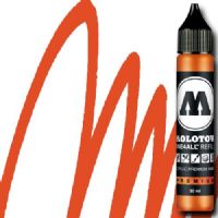 Molotow 693085 Acrylic Marker Refill, 30ml, Dare Orange; Premium, versatile acrylic-based hybrid paint markers that work on almost any surface for all techniques; Patented capillary system for the perfect paint flow coupled with the Flowmaster pump valve for active paint flow control makes these markers stand out against other brands; All markers have refillable tanks with mixing balls; EAN 4250397601724 (MOLOTOW693085 MOLOTOW 693085 ACRYLIC MARKER 30ML DARE ORANGE) 