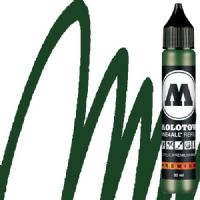 Molotow 693145 Acrylic Marker Refill, 30ml, Future Green; Premium, versatile acrylic-based hybrid paint markers that work on almost any surface for all techniques; Patented capillary system for the perfect paint flow coupled with the Flowmaster pump valve for active paint flow control makes these markers stand out against other brands; All markers have refillable tanks with mixing balls; EAN 4250397601809 (MOLOTOW693145 MOLOTOW 693145 ACRYLIC MARKER 30ML FUTURE GREEN) 