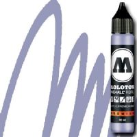 Molotow 693209 Acrylic Marker Refill, 30ml, Blue Violet Pastel; Premium, versatile acrylic-based hybrid paint markers that work on almost any surface for all techniques; Patented capillary system for the perfect paint flow coupled with the Flowmaster pump valve for active paint flow control makes these markers stand out against other brands; All markers have refillable tanks with mixing balls; EAN 4250397601939 (MOLOTOW693209 MOLOTOW 693209 ACRYLIC MARKER 30ML BLUE VIOLET PASTEL) 