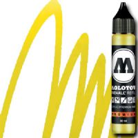 Molotow 693220 Acrylic Marker Refill, 30ml, Neon Yellow Fluorescent; Premium, versatile acrylic-based hybrid paint markers that work on almost any surface for all techniques; Patented capillary system for the perfect paint flow coupled with the Flowmaster pump valve for active paint flow control makes these markers stand out against other brands; All markers have refillable tanks with mixing balls; EAN 4250397601977 (MOLOTOW693220 MOLOTOW 693220 ACRYLIC MARKER 30ML NEON YELLOW FLUORESCENT) 