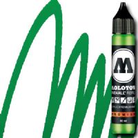 Molotow 693222 Acrylic Marker Refill, 30ml, Universes Green; Premium, versatile acrylic-based hybrid paint markers that work on almost any surface for all techniques; Patented capillary system for the perfect paint flow coupled with the Flowmaster pump valve for active paint flow control makes these markers stand out against other brands; All markers have refillable tanks with mixing balls; EAN 4250397601991 (MOLOTOW693222 MOLOTOW 693222 ACRYLIC MARKER 30ML UNIVERSES GREEN) 