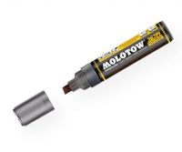 MOLOTOW M367000 4-8mm Chisel Tip Pump Marker; Permanent black ink provides high coverage that is quick-drying and UV, abrasion, and weather-resistant; Perfect for indoor and outdoor use; Speedflow is an alcohol-based and nitrogen-based ink with a visco-plastic coating with a light copper luster; Shipping Weight 0.07 lb; Shipping Dimensions 4.75 x 0.75 x 0.75 in; EAN 4250397609546 (MOLOTOWM367000 MOLOTOW-M367000 DRAWING MARKER) 