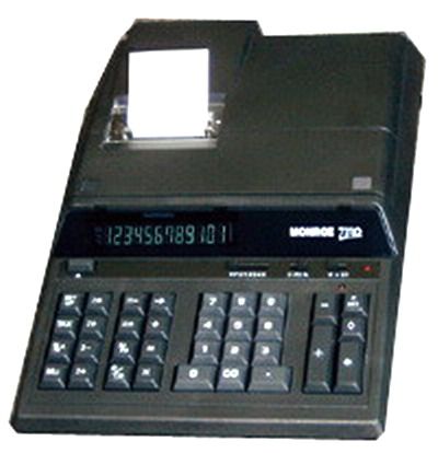 Monroe 7130B Printing Calculator 12-digit print/display capacity, Internal Paper Roll, Spare Supplies Storage Area, Black/Red Print, 1 Independent Memorye, Black, Fixed or floating output, Floating input, 15 level buffered keyboard, 2 key rollover, Automatic punctuation and grouping (Monroe7130B MON7130B MON-7130B 7130 MONROE7130 MOR7130 MOR7130B)