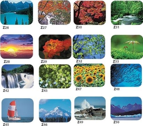 Aidata MP001C Mouse Pad Collection (Z26~Z50), Color printed plastic surface for better mouse tracking, Non-skid base keeps pad in place, 220 x 180 x 3mm/9 x 7 x 0.13 Inches (MP-001C MP 001C MP001-C MP001)