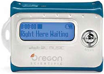 Oregon Scientific MP100-128 128MB Pendant Size MP3 Player, Pendant size- 128MB of internal storage, Plays MP3 and WMA music files (MP100128 MP100 128)