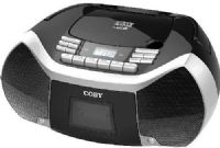 Coby MPCD101BK Cassette Radio Player/Recorder with MP3, Black; CD player with MP3 support as well as an AM/FM radio with analog tuning; Includes auto stop and recording capabilities; 6 key auto stop cassette recorder; Plug in your mp3 player, smartphone, or other audio device to the 3.5mm AUX input; Include a high contrast LCD, stereo speakers, and a convenient carry handle; UPC 812180025649 (MPCD-101BK MPCD 101BK MPCD101B MPCD101) 