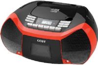 Coby MPCD101RD Cassette Radio Player/Recorder with MP3, Black/Red; CD player with MP3 support as well as an AM/FM radio with analog tuning; Includes auto stop and recording capabilities; 6 key auto stop cassette recorder; Plug in your mp3 player, smartphone, or other audio device to the 3.5mm AUX input; Include a high contrast LCD, stereo speakers, and a convenient carry handle; UPC 812180025663 (MPCD-101RD MPCD 101RD MPCD101R MPCD101) 