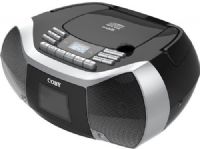 Coby MPCD102-BLK CD Cassette Radio Player and Recorder with MP3 and USB, Black, AM/FM stereo digital PLL tunning, 6 key auto stop cassette recorder, High contrast large LCD display, Reads CD-Readable-(CD-R) discs, CD-MP3/USB Playback capability, High-output stereo speakers will fill your home with dynamic audio, UPC 812180026004 (MPCD102BLK MPCD102 BLK MPCD-102-BLK MPCD 102-BLK)  